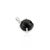 Black Petite Solitaire Black Star Pendant in Sterling Silver For Sale - Image 8 of 12