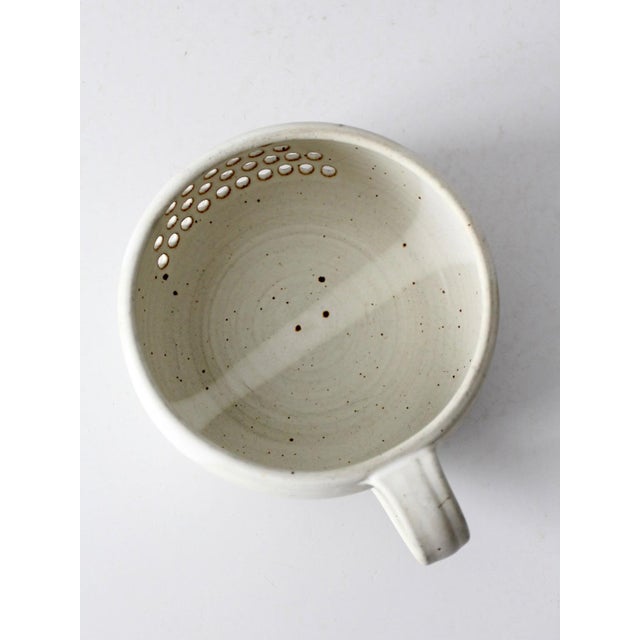 Vintage Handmade Studio Pottery Berry Bowl For Sale - Image 9 of 11