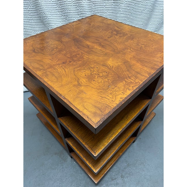 1960s 1960s Set of Burled Wood Bookshelf Bedside Tables - In the Manner of Donald Judd For Sale - Image 5 of 5