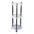 Vintage Powell Three Tier Carrera Marble and Wood Plant Stand For Sale