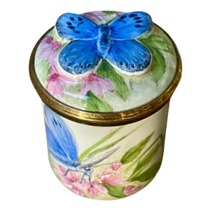 Elliot Hall Enamel Butterfly Box, E. Todd, Signed Limited Edition 1/1