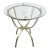 Late 20th C. Contemporary Modern Aluminum Barstool-Height Dining Table For Sale