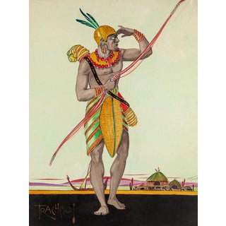 Trachino, 1923, Watercolor Drawing For Sale