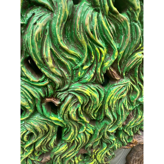 1970s Vintage Tree Art Wall Hanging For Sale - Image 5 of 5