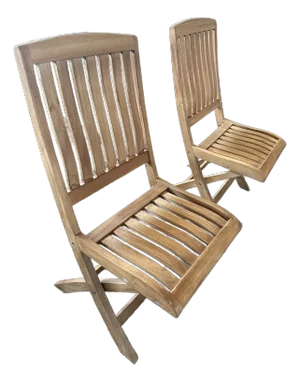 Coastal Outdoor Teak Folding Chairs ; Como From Teak Warehouse