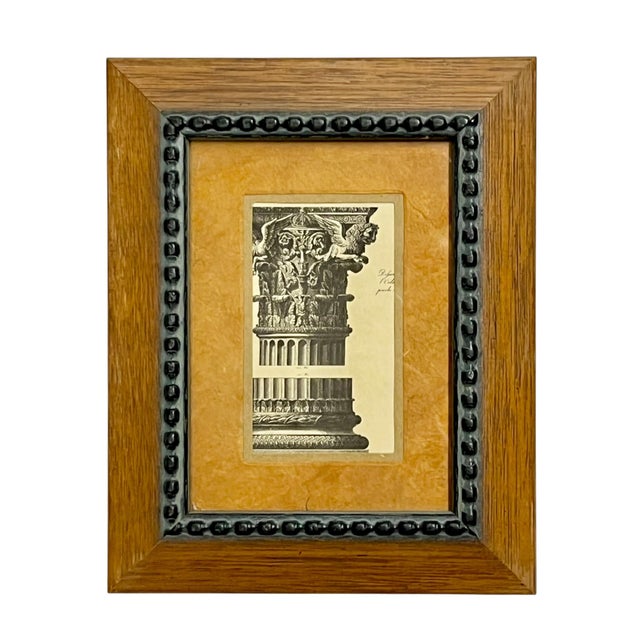 Set of Four Vintage Italian Architectural Prints in Ornate Wood Frames For Sale - Image 6 of 8