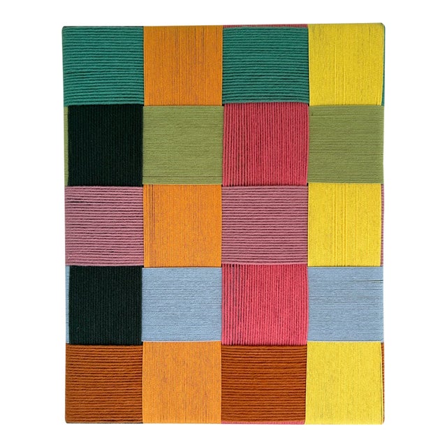 Meike Legler — “July,” 2023 — Geometric Abstract Textile Artwork For Sale