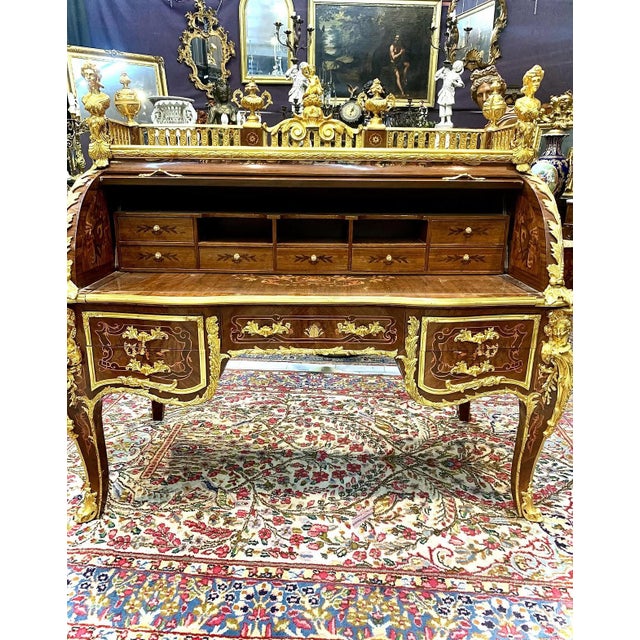 Wood Antique Imperial Secretary, 1870 For Sale - Image 7 of 9