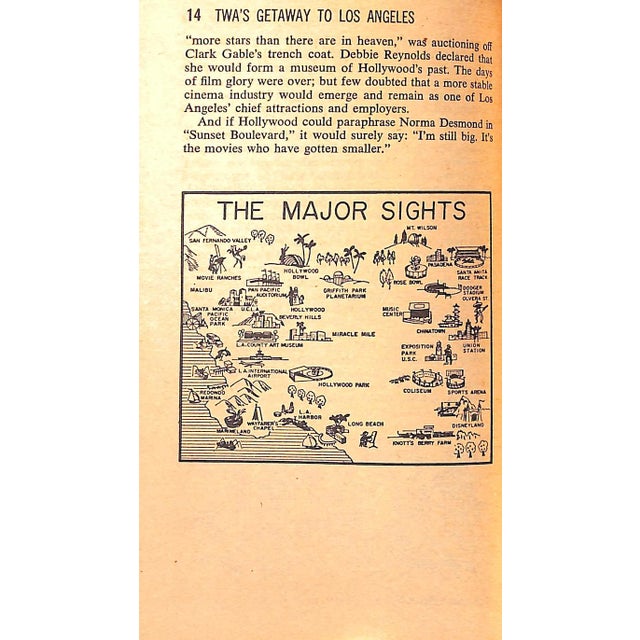 Traditional "Twa Getaway Guide Los Angeles" Book 1971 Haggart, Stanley and Porter, Darwin For Sale - Image 3 of 6