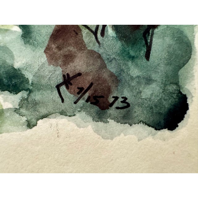 1970s Henry Emil Salloch Original Watercolor on Paper Toledo, Spain. 1973. For Sale - Image 5 of 7