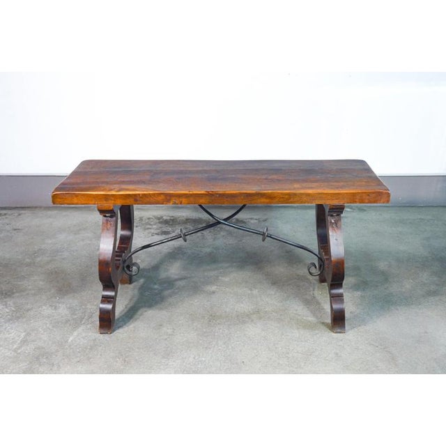Refectory Table in Walnut For Sale - Image 4 of 16