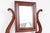 Antique American Classical Sheraton dressing table in richly figured flame mahogany, featuring an adjustable rectangular...