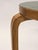 1950s Stool 60 in Green Linoleum by Alvar Aalto for Artek, 1950s For Sale - Image 5 of 13