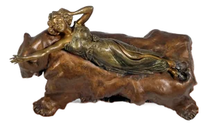 Viennese Mechanical Bronze Figurine by Carl Kauba, 1900s