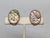 Napier Vintage 1960s Signed Napier Oval Abalone Clip Earrings- 2 Pieces For Sale - Image 4 of 9
