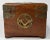 Mid 20th Century Vintage Asian Wood and Brass Jewelry Box With Traditional Bar Lock For Sale - Image 5 of 11
