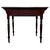Metal Early 20th Century Antique English Mahogany Writing Table with Green Leather Top For Sale - Image 7 of 12