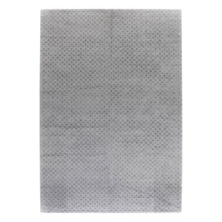 Contemporary Arches Silver and Gray Wool Rug by Doris Leslie Blau For Sale