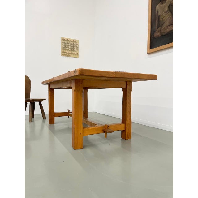 Vintage Elm Farm Table, 1950s For Sale - Image 14 of 18