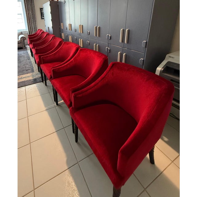 Baker Furniture Narwhal Chairs – Set of Eight For Sale - Image 11 of 15