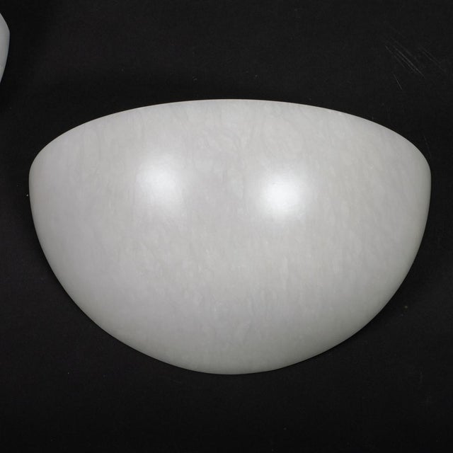 Pair of Art Deco Inspired Alabaster Sconces For Sale - Image 10 of 12
