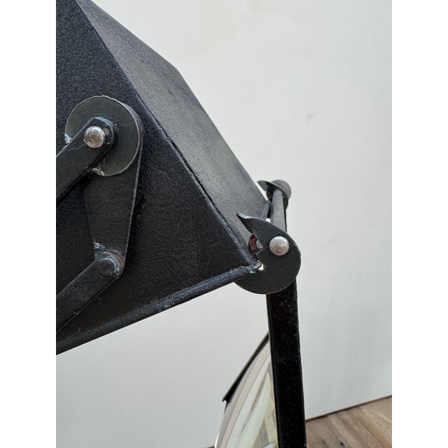 1940s Hadrill & Horstmann 'Pluslite' Counterbalance Lamp With Magnifying Glass For Sale - Image 10 of 12