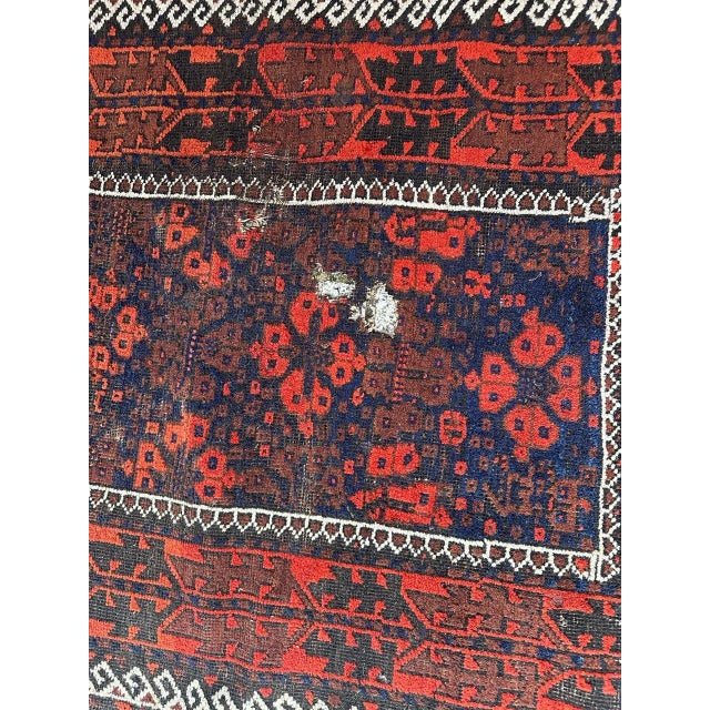 Antique Turkmen Baluch Rug, 1890s For Sale - Image 3 of 18