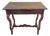 Spanish Lyre Console Table in Walnut For Sale