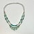 Metal 1970s Vintage Southwestern Mexican Boho Chic Double Strand Sterling, Turquoise & Jade Necklace For Sale - Image 7 of 18