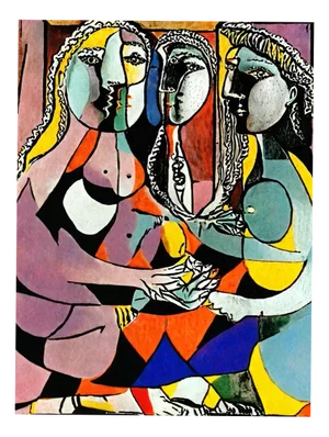 Ian Jones, Cubist Ladies 1, Print