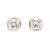 Stones: diamond, 2 round brilliant cut 1.75 mm .04ctw GH color/ VS2-SI1 clarity Width: 2.3 mm Weight: .3 dwts. / .4 grams...