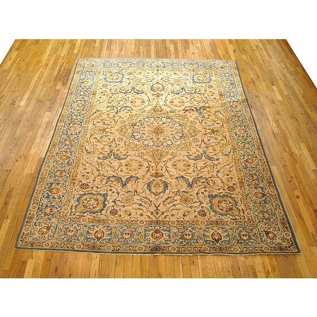 Antique Persian Tabriz Oriental carpet, circa 1920, room sized. An antique Persian Tabriz oriental carpet, circa 1920....