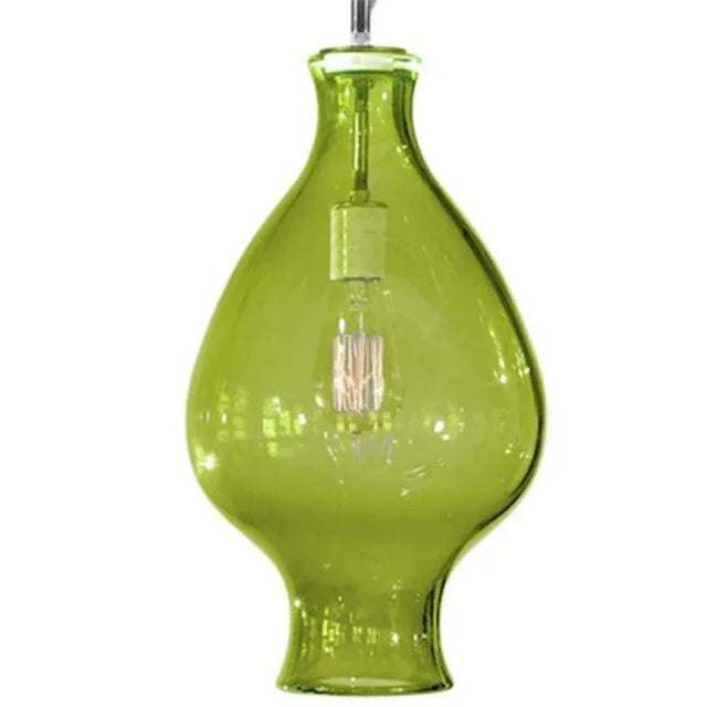Odin Pendant Light from the Versuvius Collection in Citron For Sale In New York - Image 6 of 6