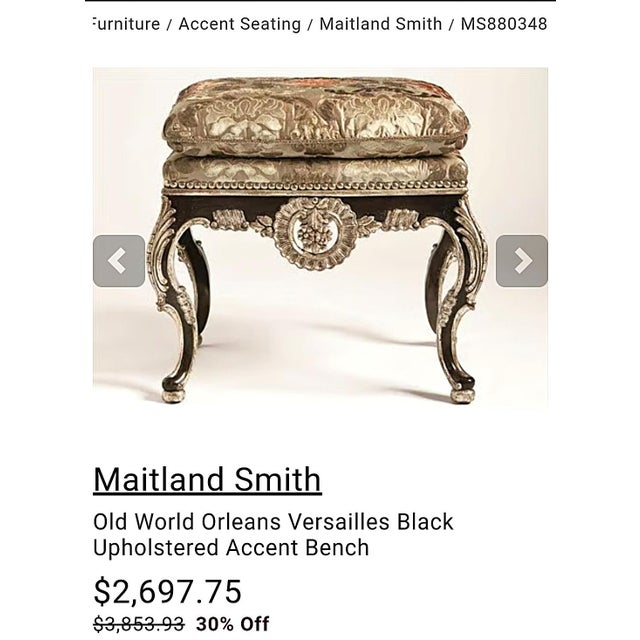 Ottoman by Marge Carson For Sale - Image 12 of 12