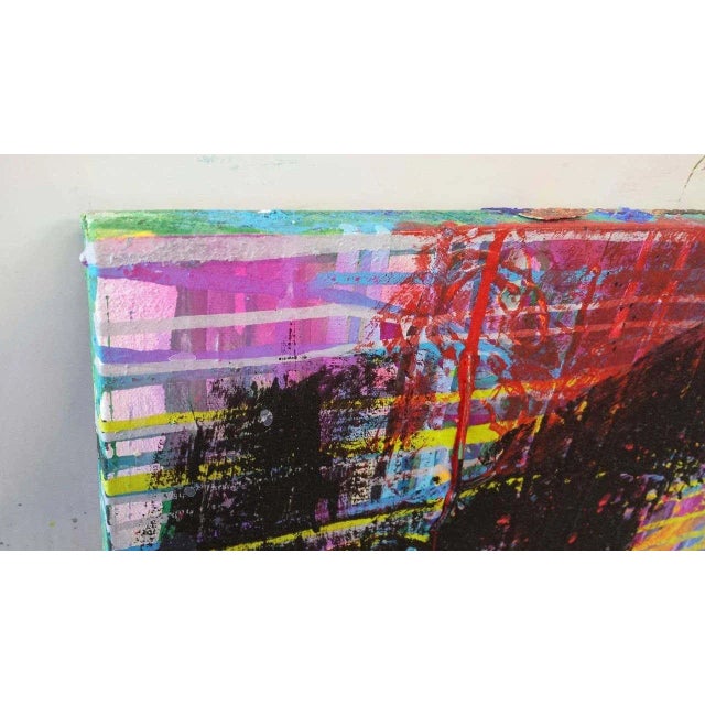 2010s Mirtha Moreno Oil on Canvas Titled: “Black Rake II” 2013 For Sale - Image 5 of 7