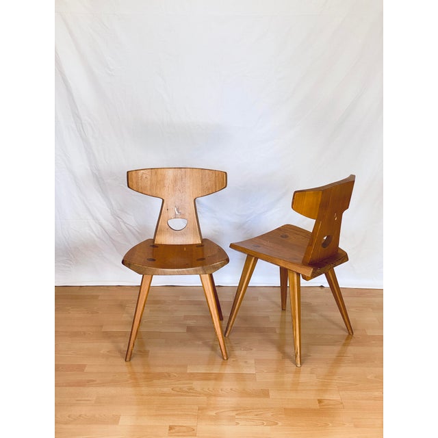 Wood Vintage Dining Chairs by Jacob Kielland-Brandt for I. Christiansen, 1960s, Set of 2 For Sale - Image 7 of 18