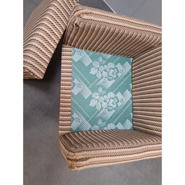 Mid-Century Modern Wingback Lounge Armchair on Castors in Upholstery, 1960 For Sale - Image 4 of 18