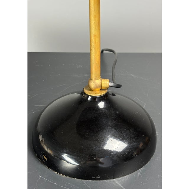Mid-Century Modern Mid-Century Italian Scallop Mushroom Wavy Brass Table Lamp, 1960s For Sale - Image 3 of 13