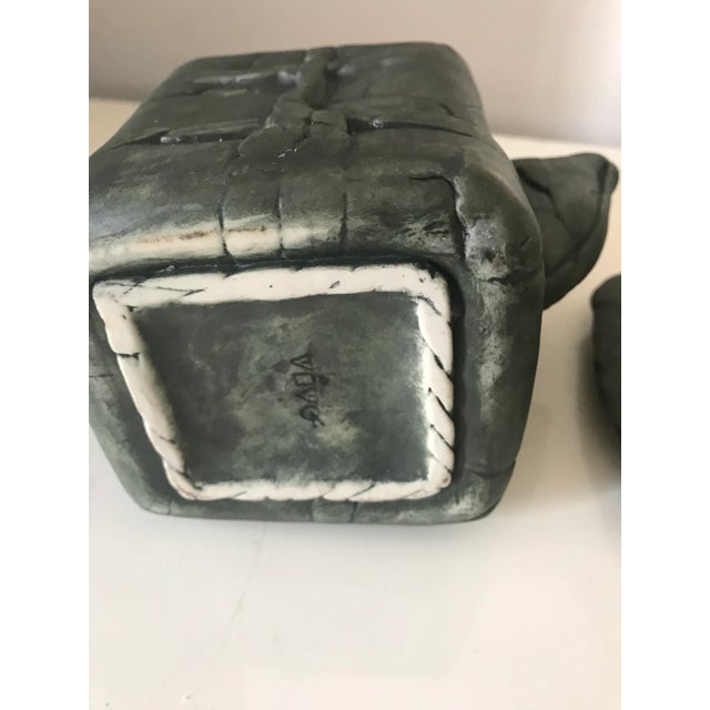 Ceramic Modern Artisan Coffee Tea Set Bisque Porcelain For Sale - Image 7 of 7