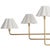 Contemporary Regina Andrew Polly Chandelier, Natural Brass with Linen Scalloped Shade - 2 cartons For Sale - Image 3 of 6