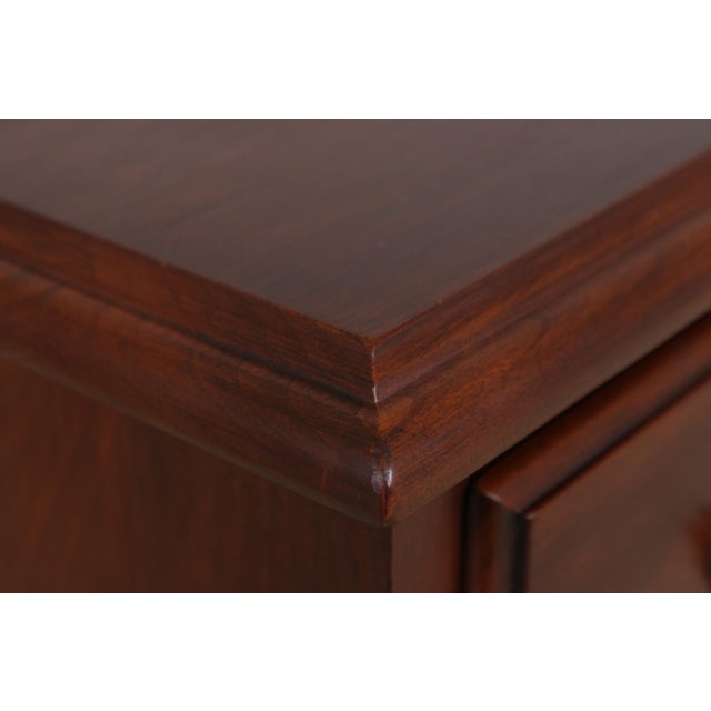 Brown Henkel Harris Cherry 7 Drawer Lingerie Chest For Sale - Image 8 of 16