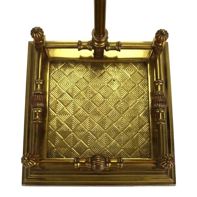 Metal Neoclassical Brass Fireplace Tool Set C1920 For Sale - Image 7 of 17