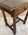 Early 20th Century Spanish Carved Walnut Side Table with One Drawer, 1940s For Sale - Image 10 of 18