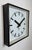 1970s Industrial Black Square Wall Clock from Pragotron, 1970s For Sale - Image 5 of 17