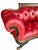 1960s Old Hickory Tannery Red Tufted-Leather Loveseat For Sale - Image 10 of 11