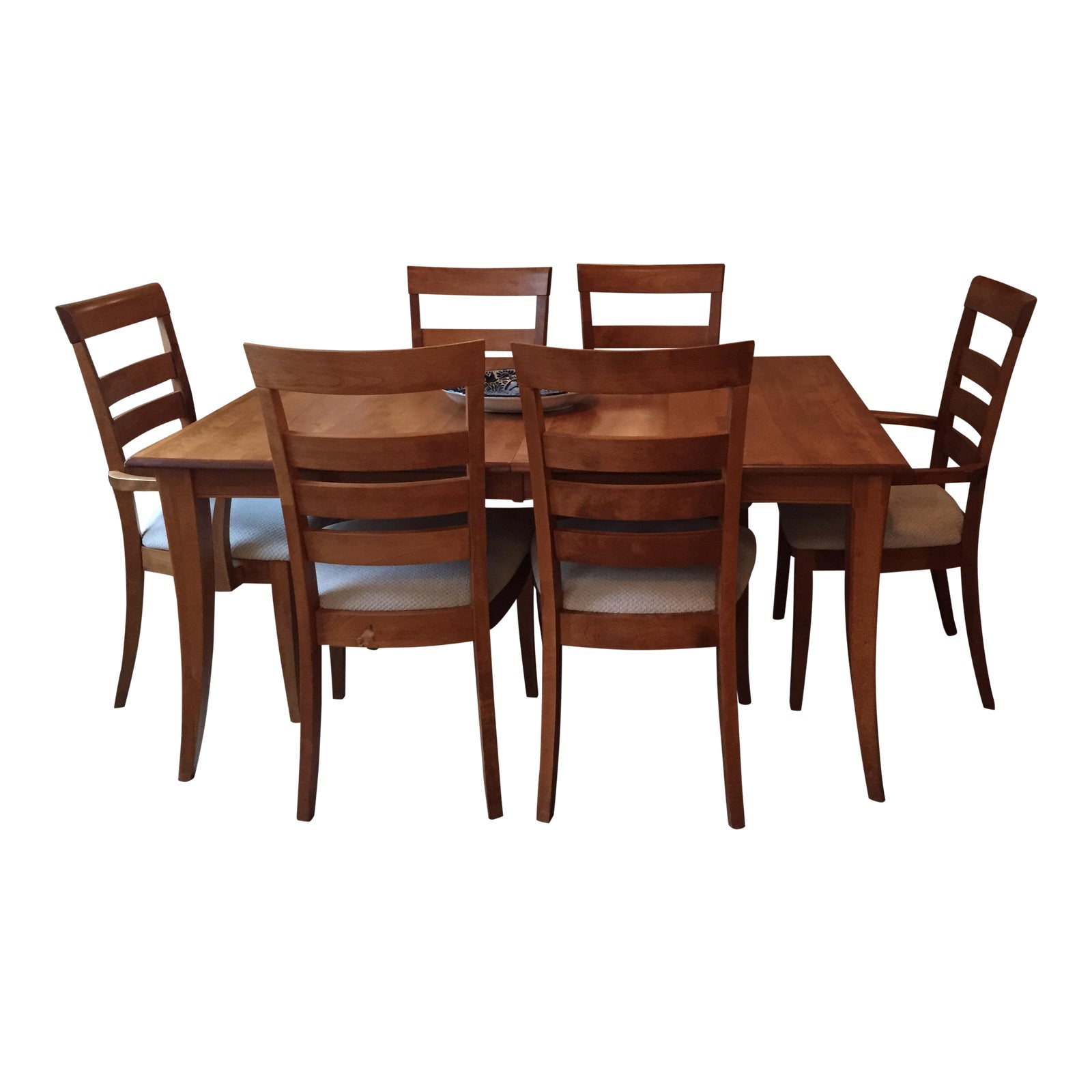 Maple Dining Set With Two Extension Leafs Chairish