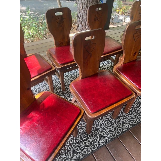 Set of Eight Restaurant Dining Chairs With Branded Keystone “P”, C. 1940, Berks County Provenance For Sale - Image 18 of 18