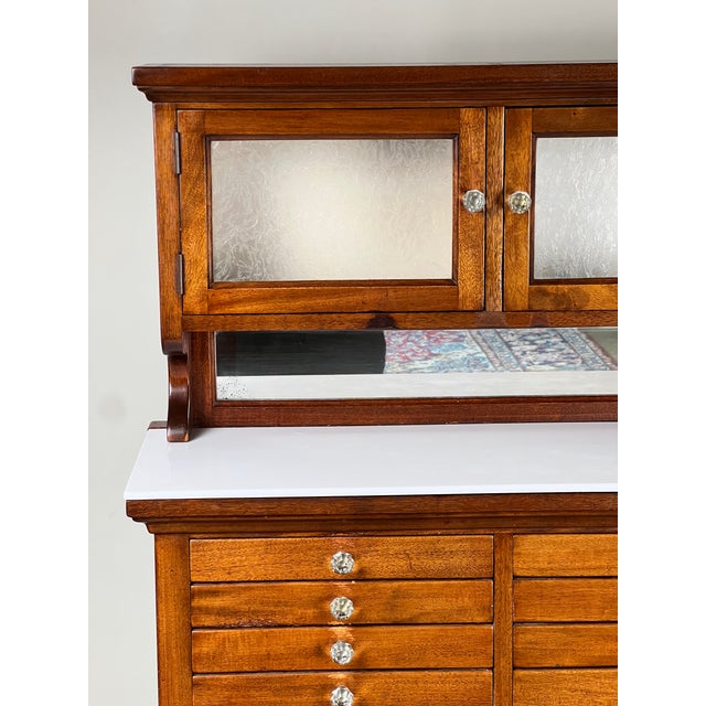 American Antique Mahogany Multi-Drawer Dental Cabinet by the American Cabinet Co. C. Early 20th Century For Sale - Image 3 of 14