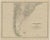 Antique Map of the Southern Part of South America, 1882 For Sale