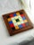 Red Mid-Century French Multicolor Tiled Trivet For Sale - Image 8 of 11